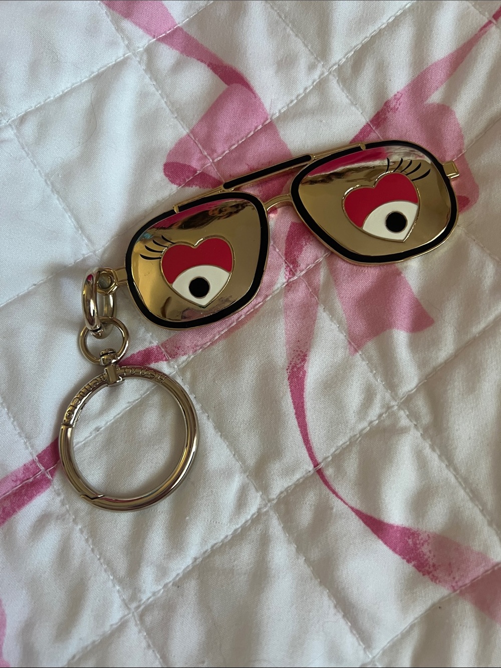 Henri Bendel key chain / bag charm sunglasses